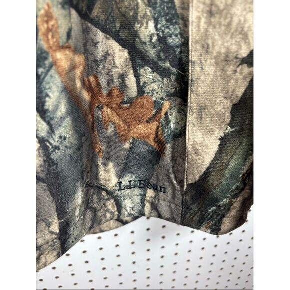 L.L Bean Mens Mossy Oak Camouflage Hunting jacket with removable soft shell flee - Picture 7 of 16